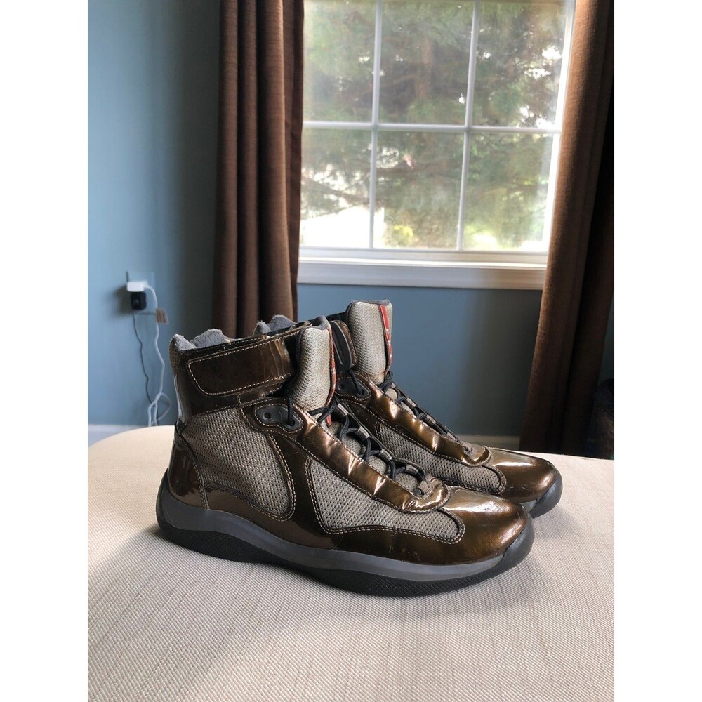 Vintage Prada America's Cup High Top Designer Shoes